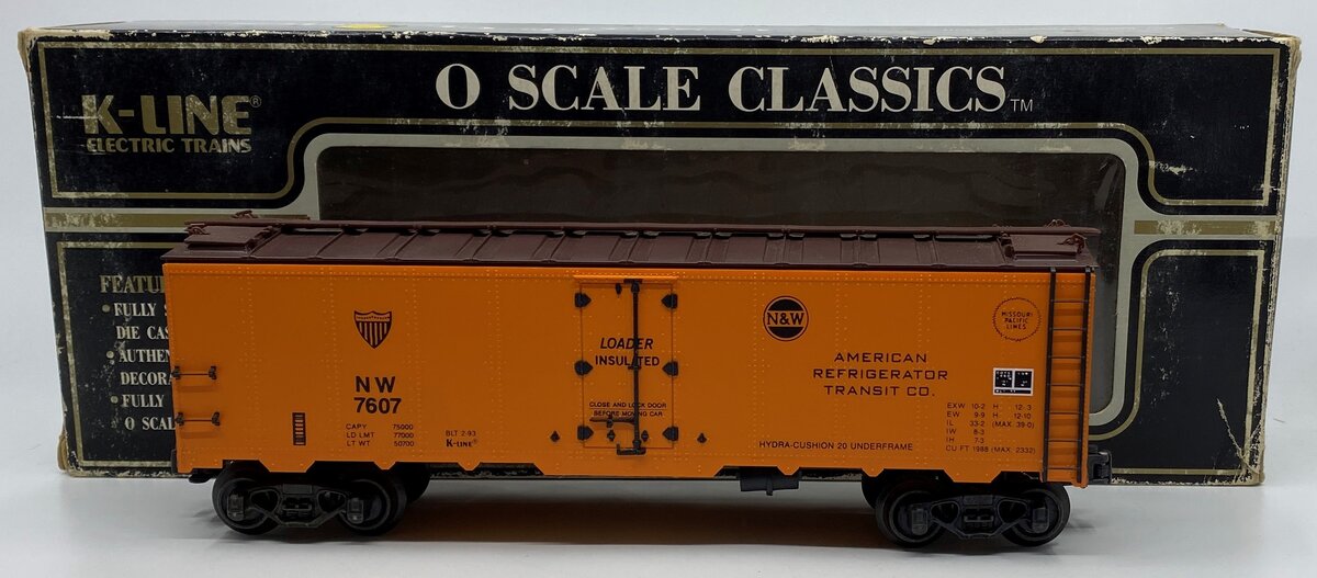 K-Line K7607 O Norfolk & Western Classic Reefer Car LN/Box
