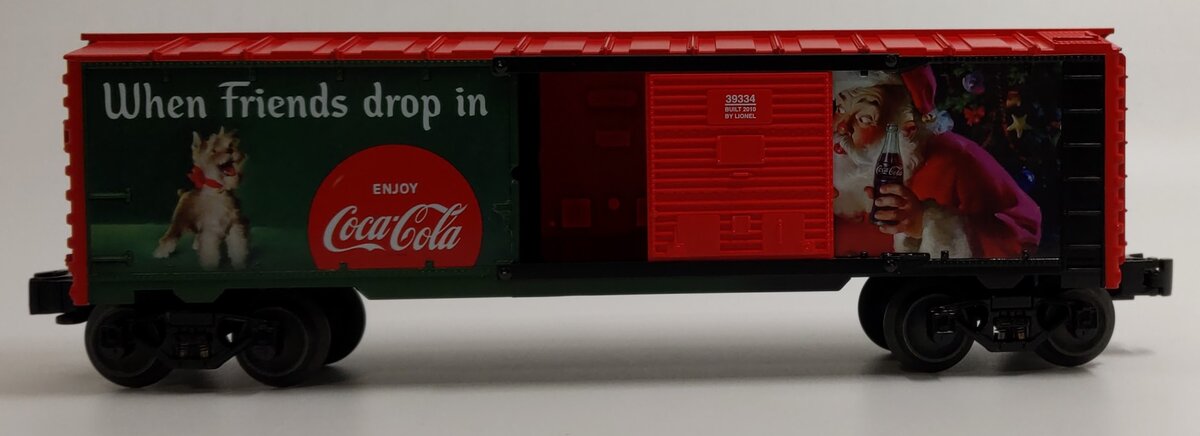 Lionel 6-39334 O Gauge COCA-COLA Christmas Boxcar LN/Box