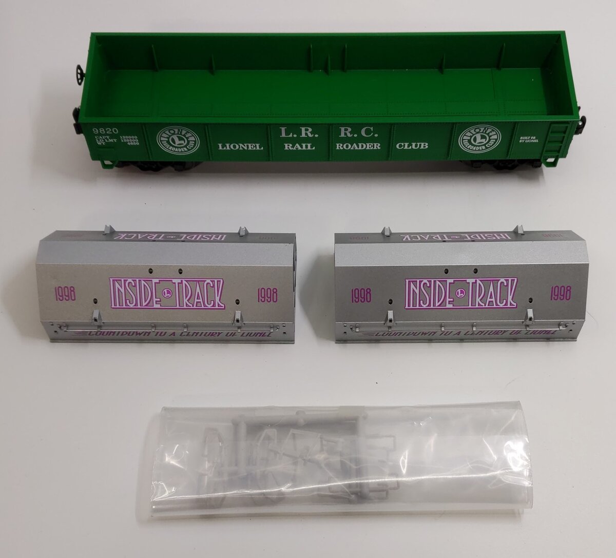 Lionel 6-19966 O Gauge LRRC "Countdown To A Century" Gondola #9820 LN/Box