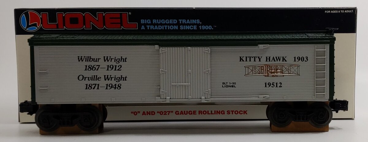 Lionel 6-19512 O Gauge Wright Brothers Reefer Car NIB