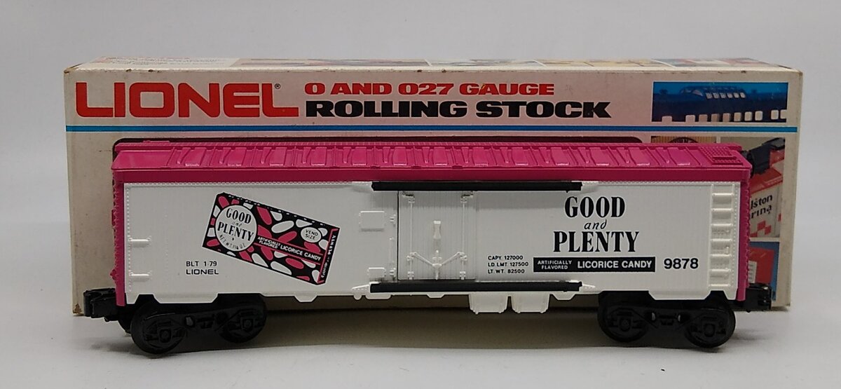 Lionel 6-9878 O Gauge Good & Plenty Billboard Reefer Car LN/Box