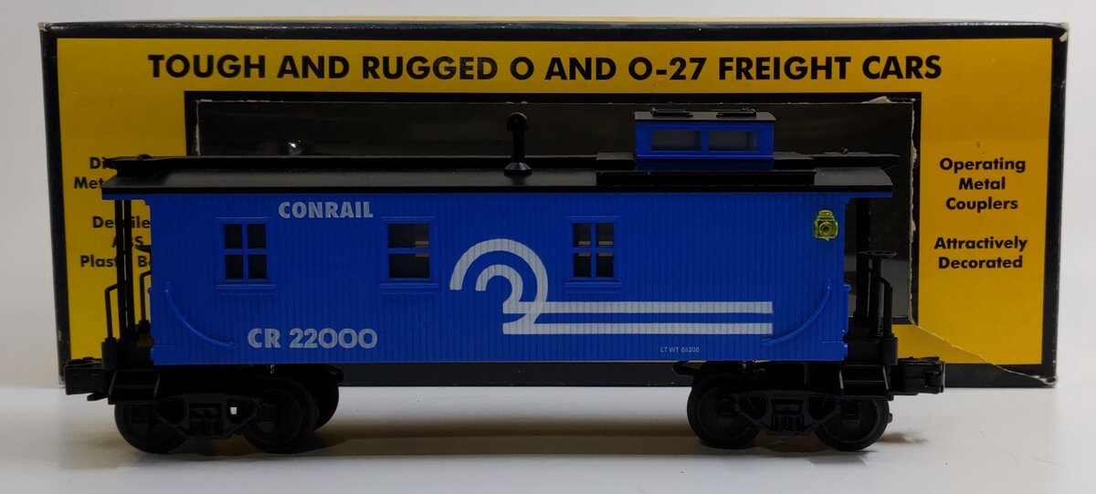 MTH 30-7708 O Conrail Semi-Scale Illuminated Caboose #22000 NIB