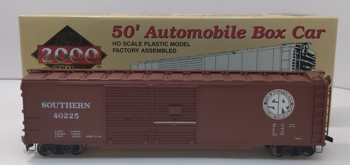 Proto 2000 40225 HO Southern 50' Automobile Box Car LN/Box
