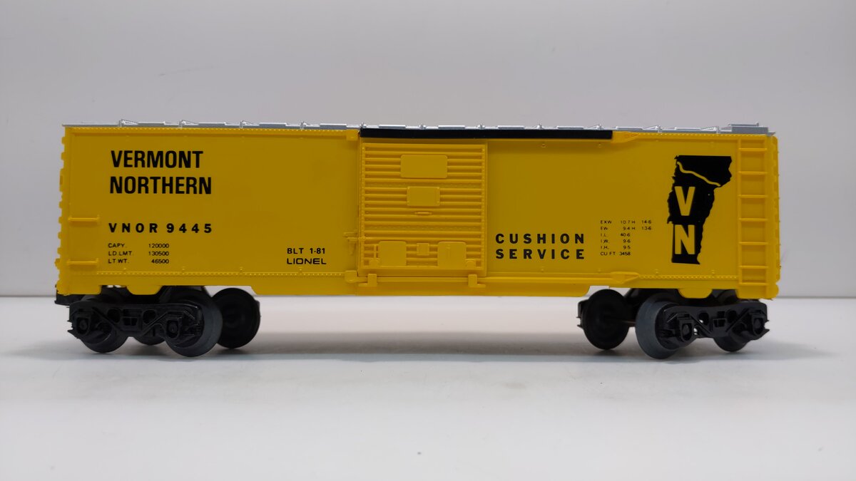 Lionel 6-9445 O Gauge Vermont Northern Boxcar LN/Box