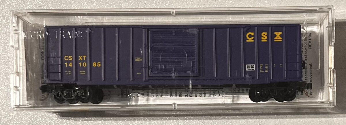 Micro-Trains 25550/3 N Scale CSX 50' Rib Side Single Door Boxcar #141085 LN/Box