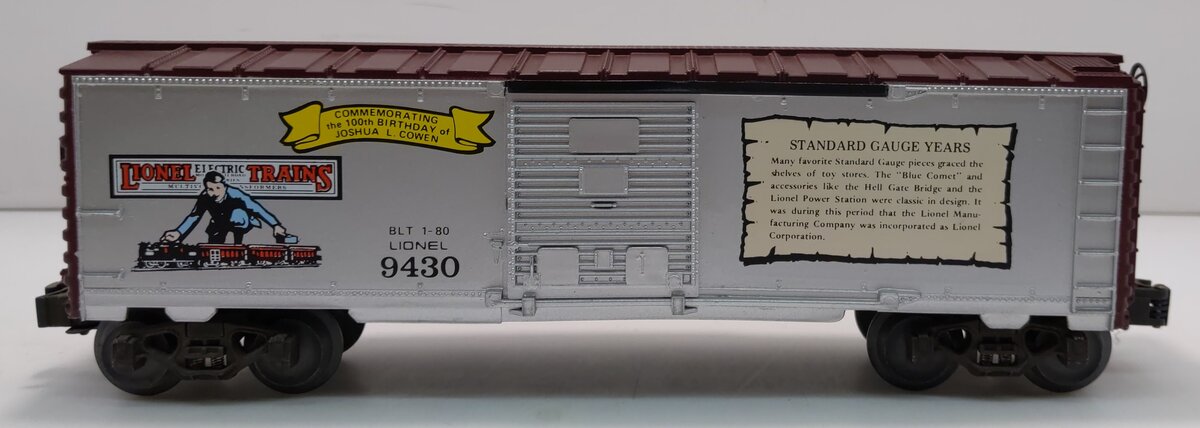 Lionel 6-9430 O Gauge Joshua Lionel Cowen The Standard Gauge Years Boxcar LN/Box