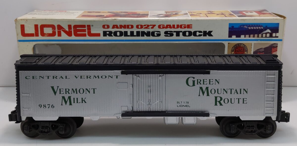 Lionel 6-9876 O Gauge Central Vermont Billboard Refrigerator Car LN/Box