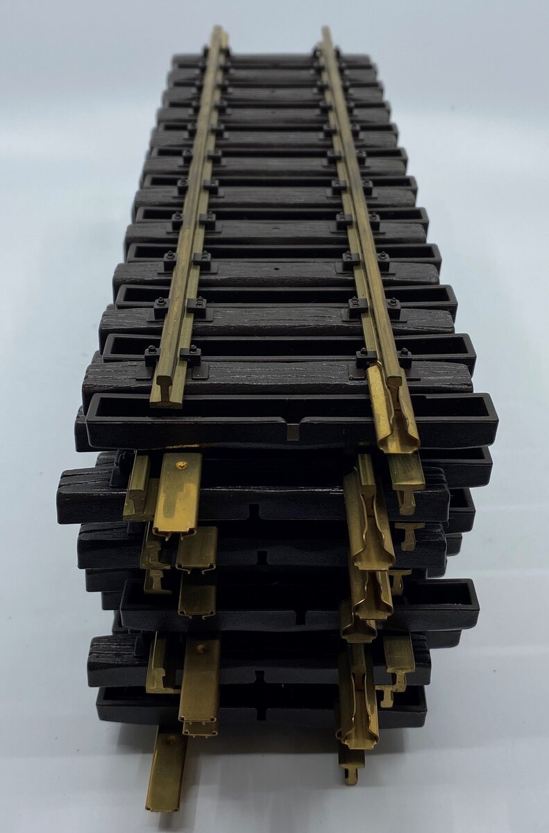 LGB 10000 G Scale 12 Inch Brass Rail Straight Track Sections (Box of 12) LN/Box