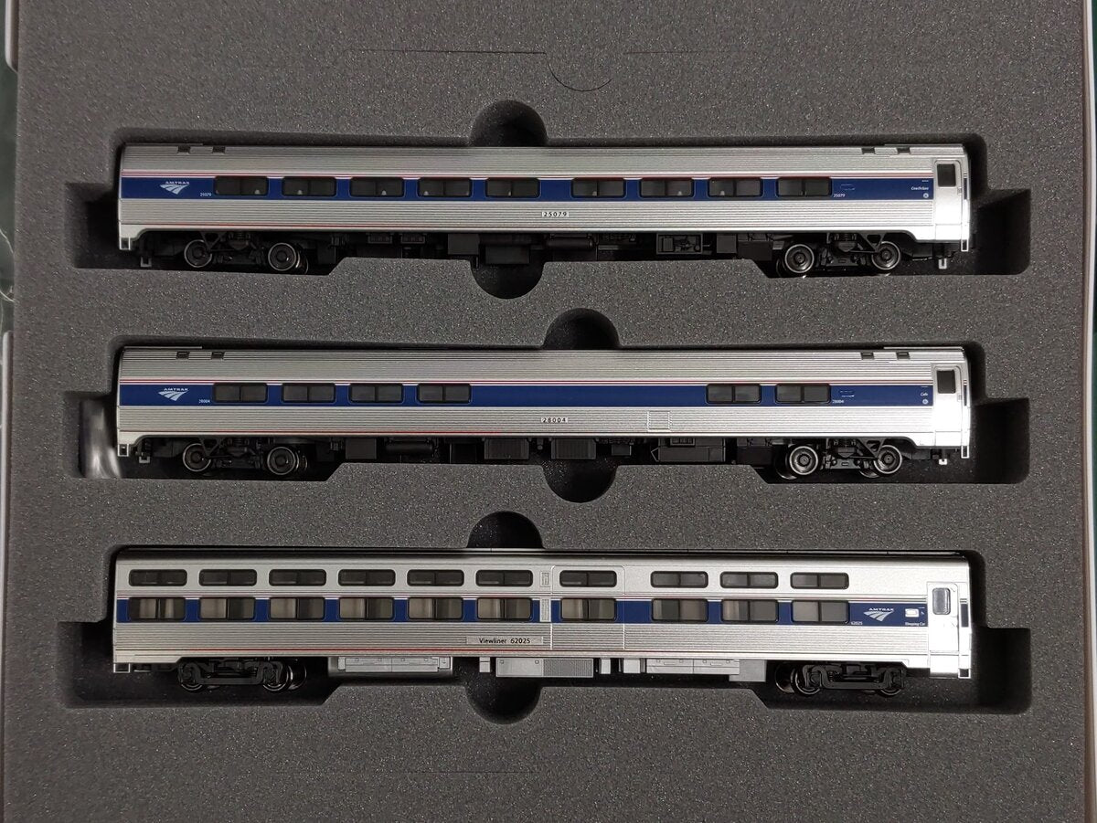 Kato 106-6286 N Amtrak Amfleet Viewliner Intercity Express Phase VI Add On Cars LN/Box