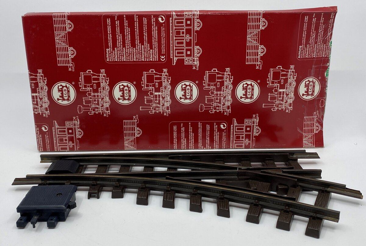 LGB 1200 G Scale Right Hand Manual Switch/Turnout EX/Box