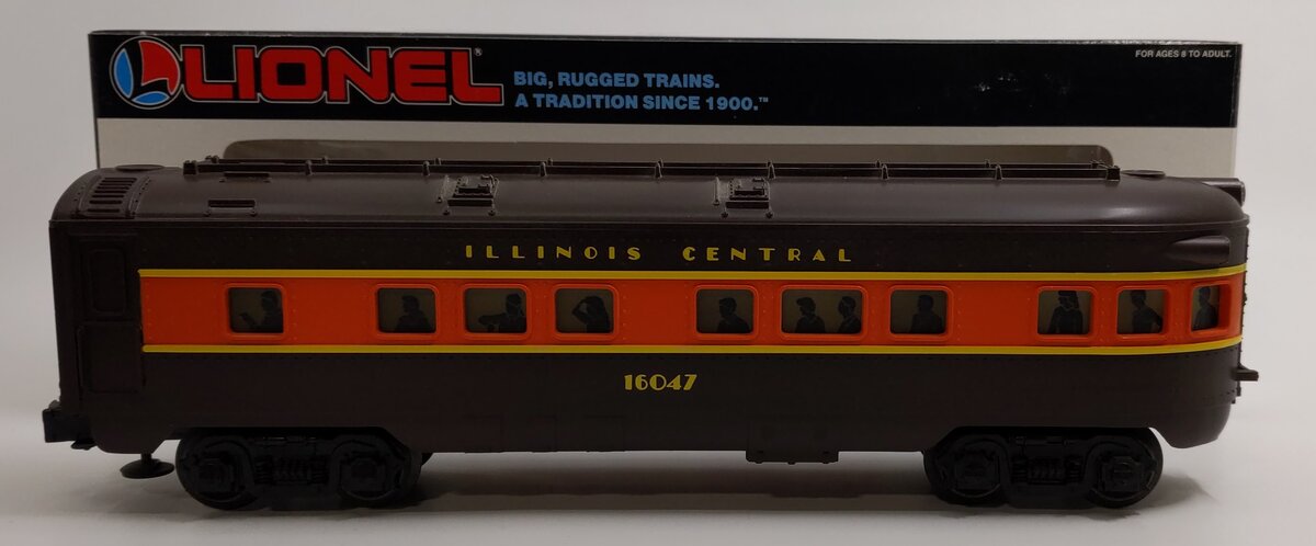 Lionel 6-16047 O Gauge Illinois Central Observation Car NIB