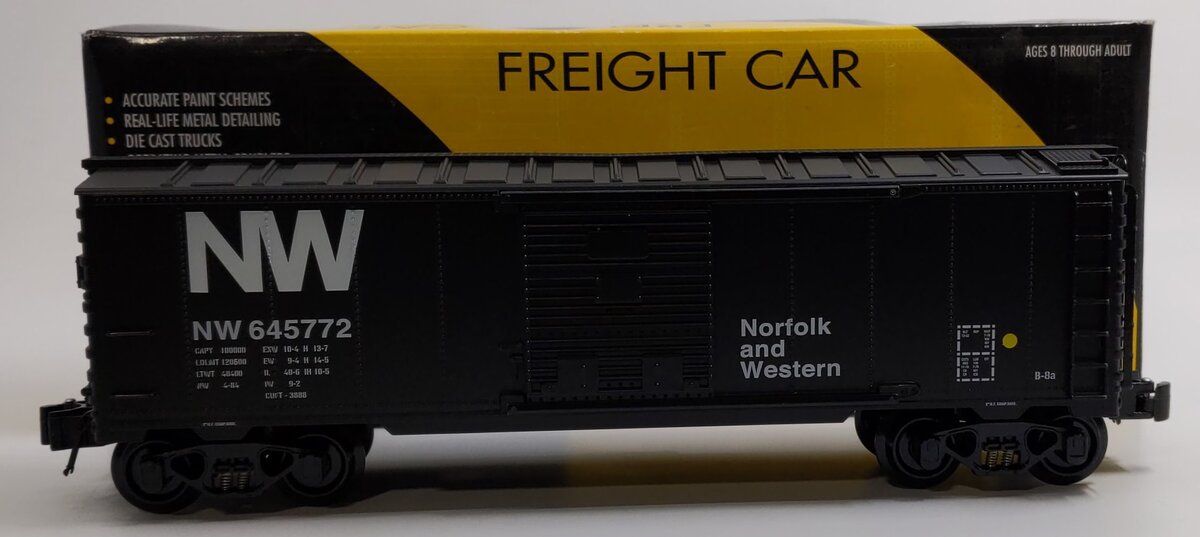 K-Line 6-22168 O Gauge Norfolk & Western Boxcar #645772