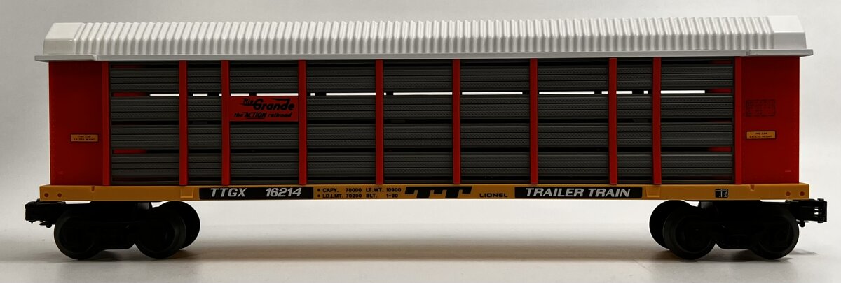 Lionel 6-16214 O Gauge Denver & Rio Grande Two Tier Auto Carrier LN/Box