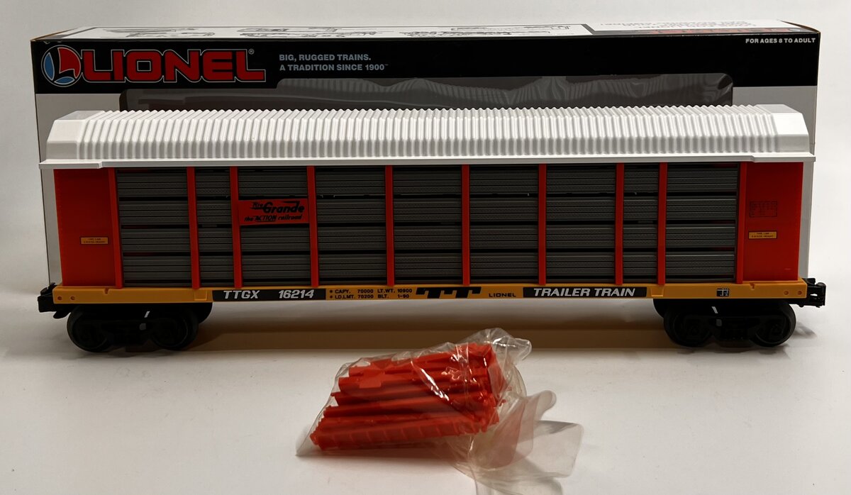 Lionel 6-16214 O Gauge Denver & Rio Grande Two Tier Auto Carrier LN/Box