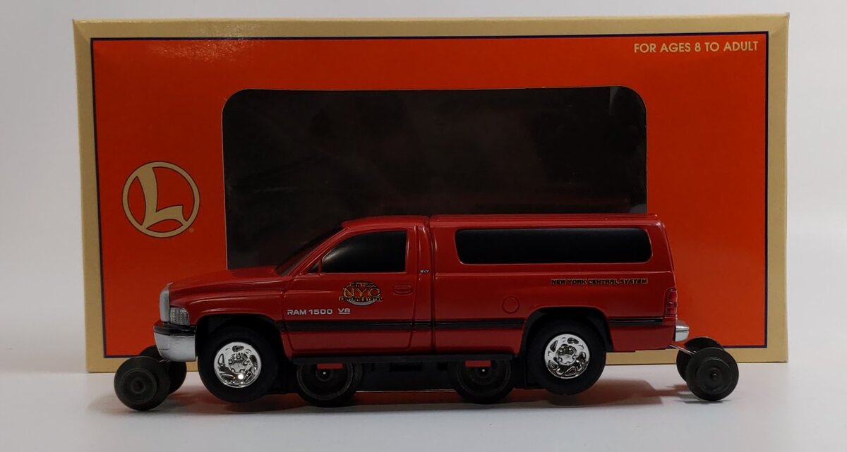 Lionel 6-18436 O Gauge New York Central Dodge Ram Track Inspection Truck LN/Box