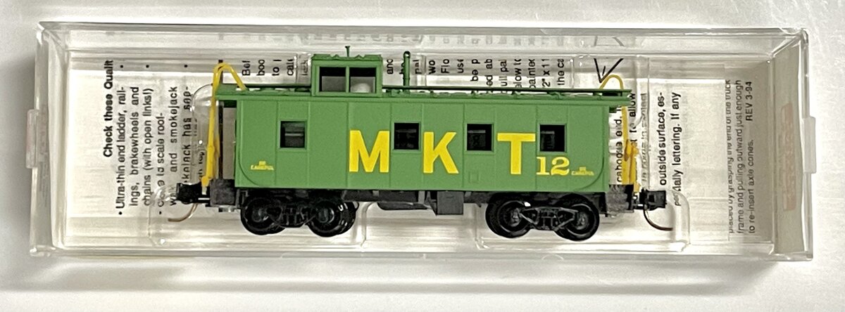 Micro-Trains 10000040 N MKT 36' Riveted Steel Side Caboose #12 LN/Box
