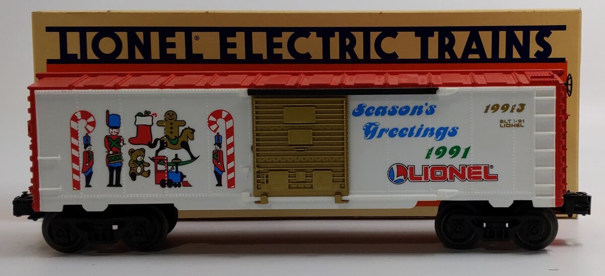 Lionel 6-19913 O Gauge Christmas 1991 Boxcar LN/Box