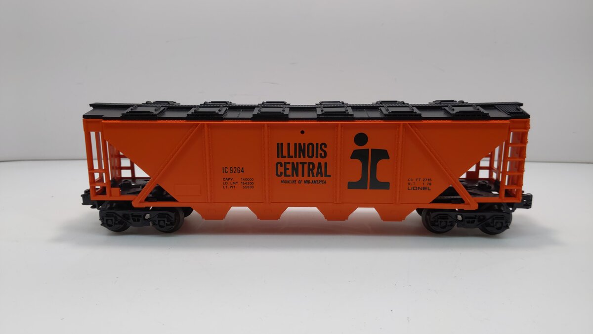 Lionel 6-9264 O Gauge Illinois Central Quad Hopper #9264 EX/Box
