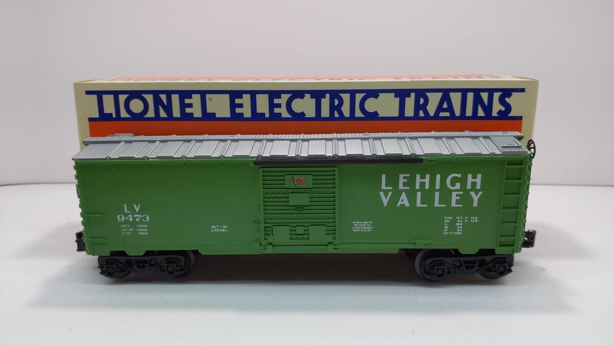 Lionel 6-9473 O Gauge Lehigh Valley Box Car #9473 NIB