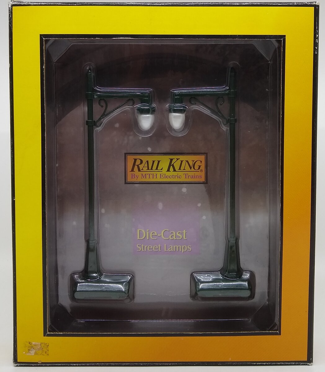 MTH 30-1065 O Scale #64 Dark Green Highway Lamp Set (Pack of 2) LN/Box