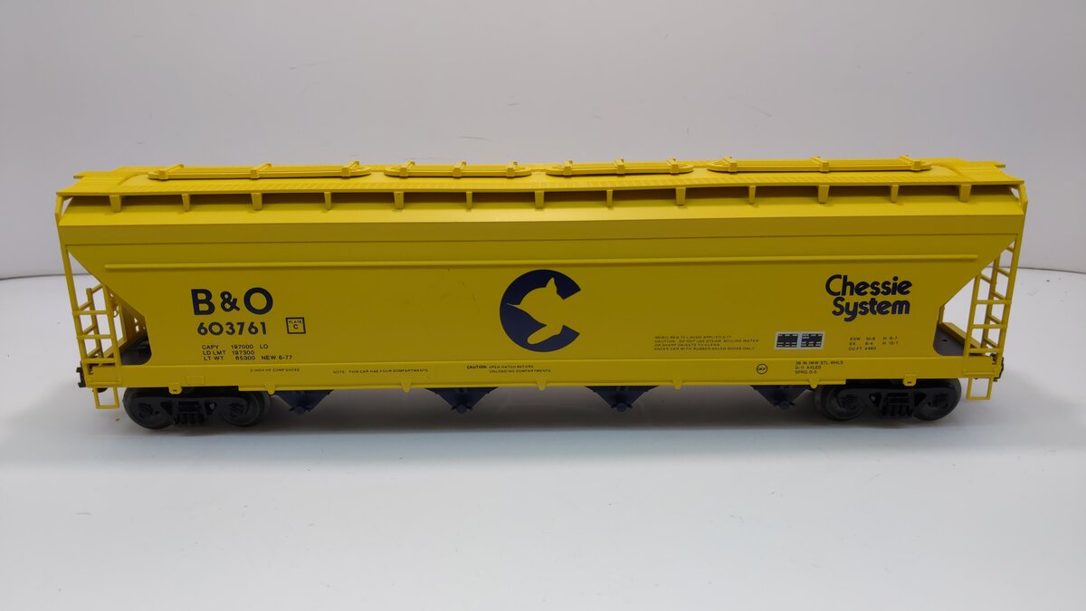 Weaver 2079 O Gauge Chessie System ACF Centerflow Covered Hopper #603761 LN/Box