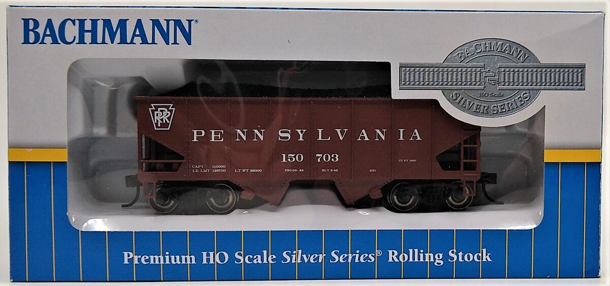 Bachmann 19512 HO PRR 55-Ton 2-Bay USRA Outside Braced Hopper #150703