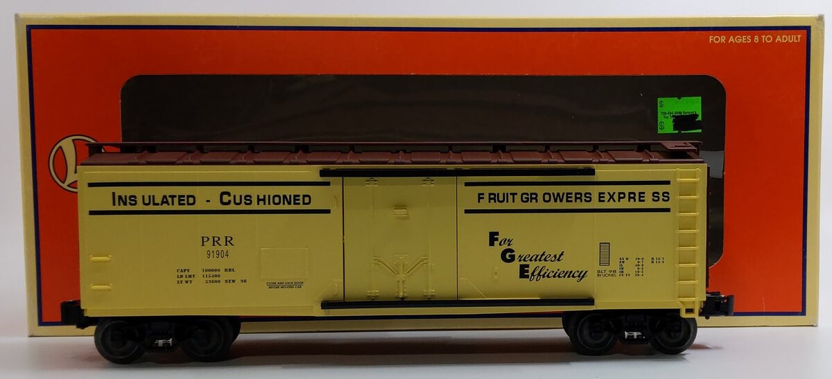 Lionel 6-17317 O Gauge Pennsylvania Refrigerator Car #91904 LN/Box