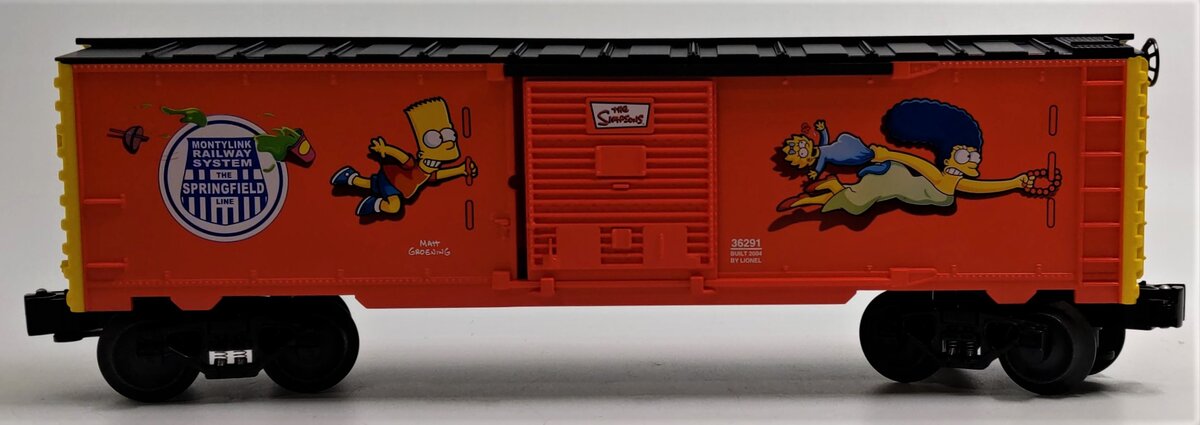 Lionel 6-36291 O Gauge The Simpsons Boxcar LN/Box