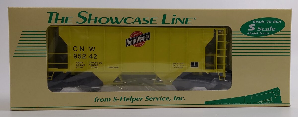S-Helper 00038-9 S Gauge Chicago NorthWestern PS-2 Covered Hopper #95242 LN/Box