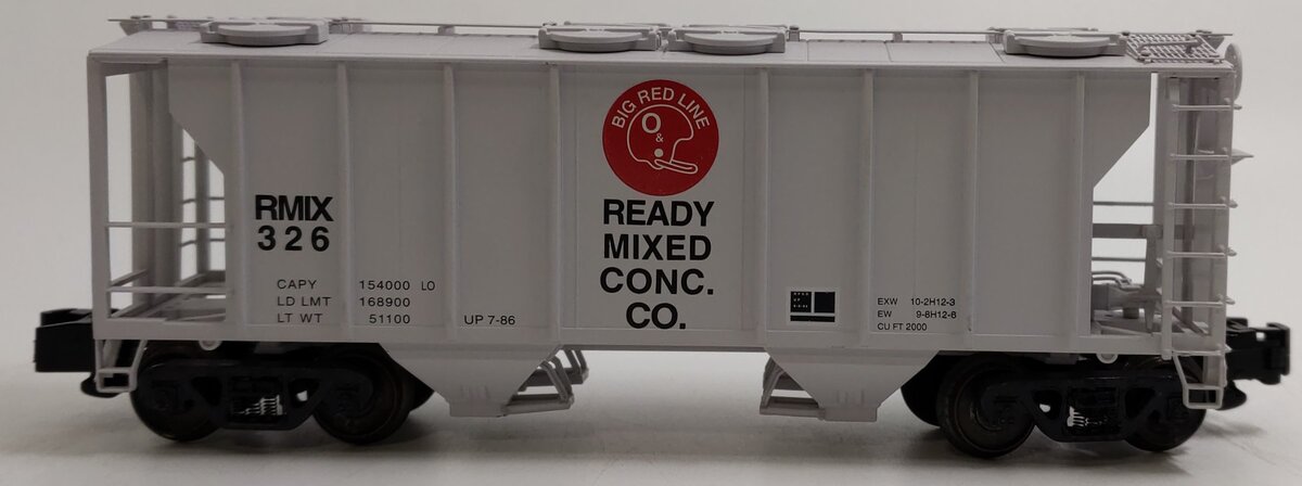 S-Helper 00090 S Gauge Ready Mixed Concrete PS-2 2-Bay Hopper #326 EX/Box