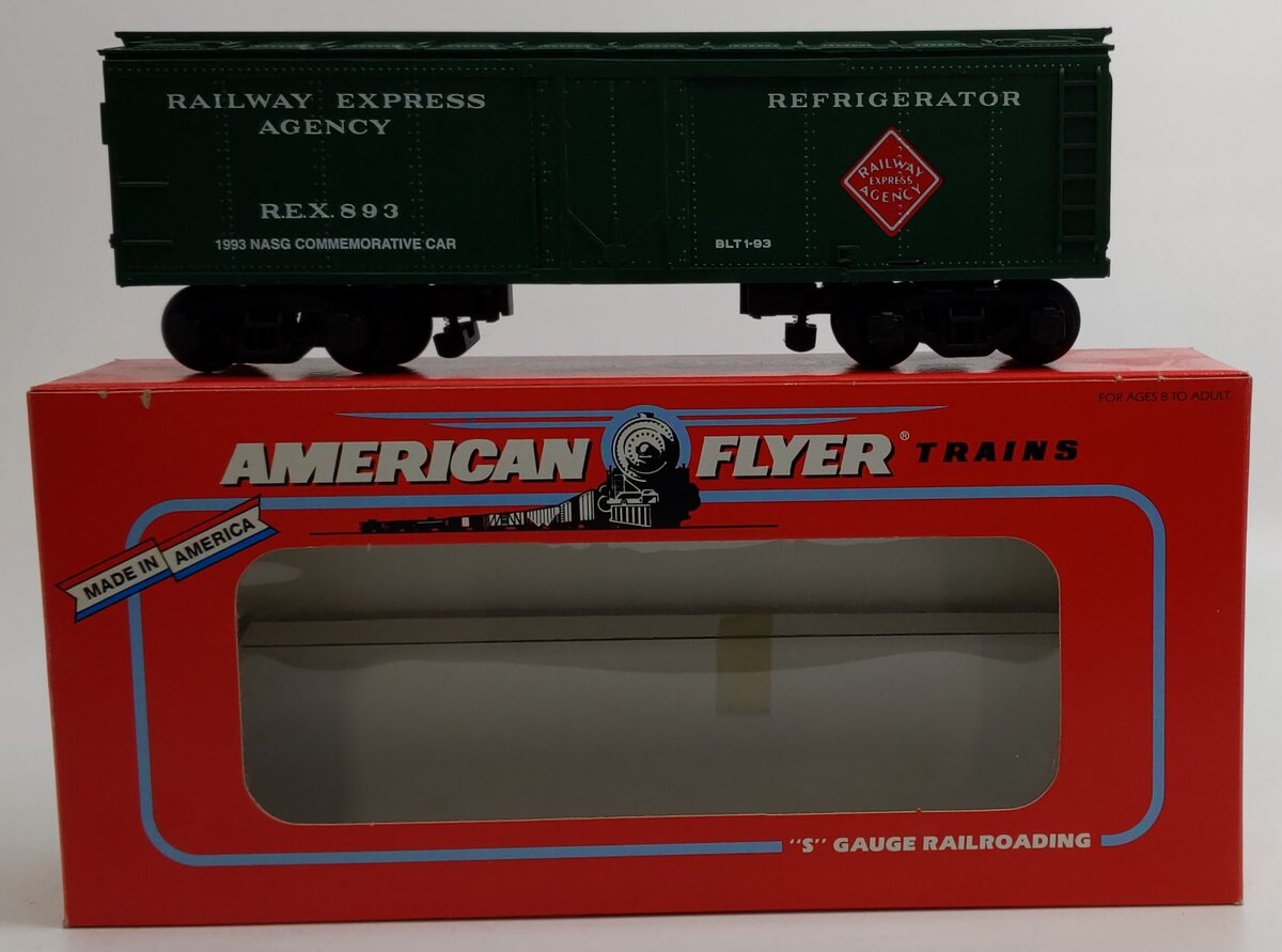American Flyer 6-48481 S Gauge NASG 1993 Commemorative REA Reefer #893 LN/Box