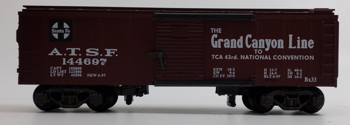 American Flyer 6-48200 S Gauge A.T.S.F 1997 TCA Boxcar #144697 LN/Box