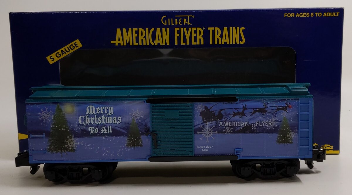 American Flyer 6-48368 S Gauge 2007 Holiday Boxcar LN/Box