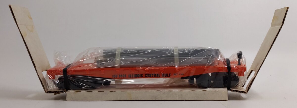 American Flyer 6-48505 S Gauge Illinois Central Gulf Flatcar w/Bulkheads LN/Box