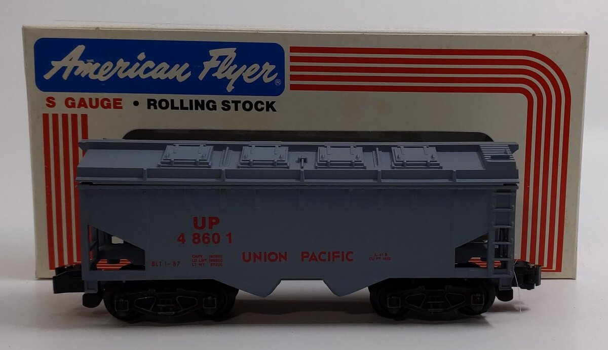 American Flyer 6-48601 S Gauge Union Pacific Covered Hopper #48601 NIB