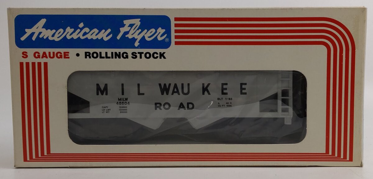 American Flyer 6-48604 S Gauge Milwaukee Road Covered Hopper #48604 LN/Box