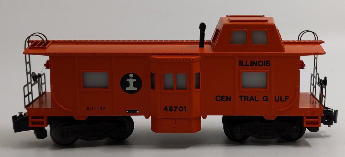 American Flyer 6-48701 S Gauge Illinois Central Gulf Window Caboose NIB