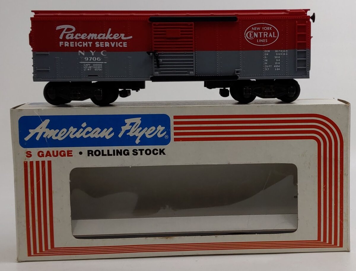 American Flyer 4-9706 S Scale New York Central Boxcar EX/Box