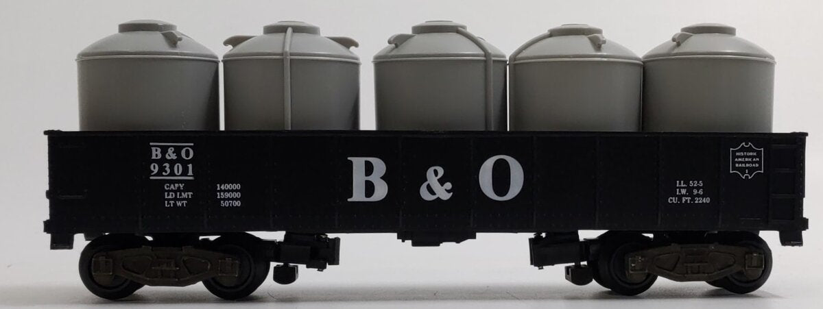American Flyer 4-9301 S Gauge Baltimore & Ohio Gondola w/Canisters EX/Box