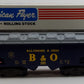 American Flyer 4-9201 S Gauge Baltimore & Ohio Covered Hopper #9201 EX/Box