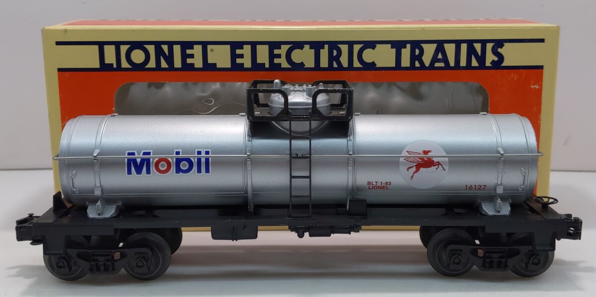 Lionel 6-16127 O Gauge Mobil Oil Corporation Single-Dome Tank Car LN/Box