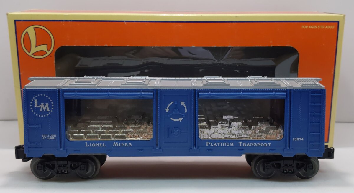 Lionel 6-19674 O Gauge Lionel Lines Platinum Mint Car #19674 LN/Box