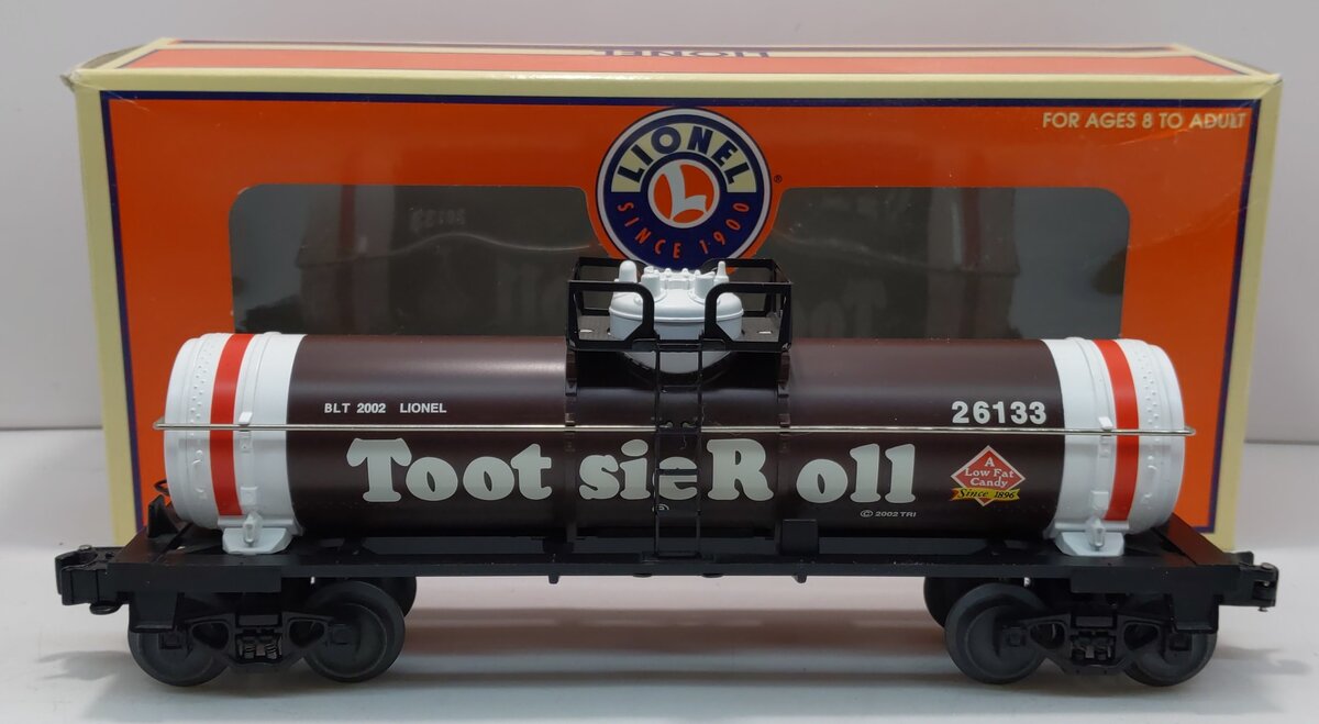 Lionel 6-26133 O Gauge Tootsie Roll Single Dome Tank Car LN/Box