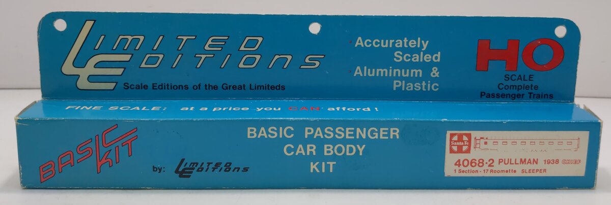 Limited Editions 4068-2 HO Santa Fe Pullman Sleeper Car Kit