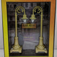 MTH 30-1067 O Scale #59 Cream Gooseneck 2-Lamp Set NIB