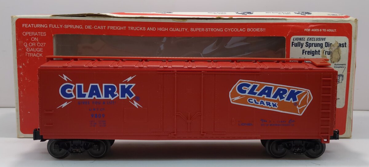 Lionel 6-9809 O Gauge Clark Reefer Car #9809 EX/Box