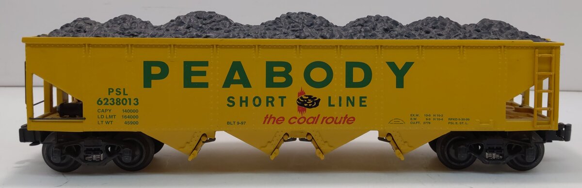K-Line K623-8013 O Gauge Diecast Peabody Hopper w/Coal Load MT/Box