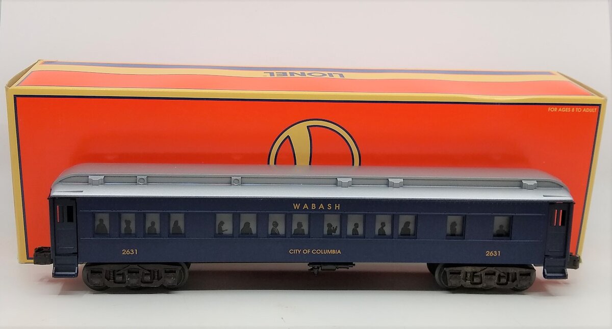 Lionel 6-19062 O Gauge Wabash Railway City of Columbia Coach EX/Box