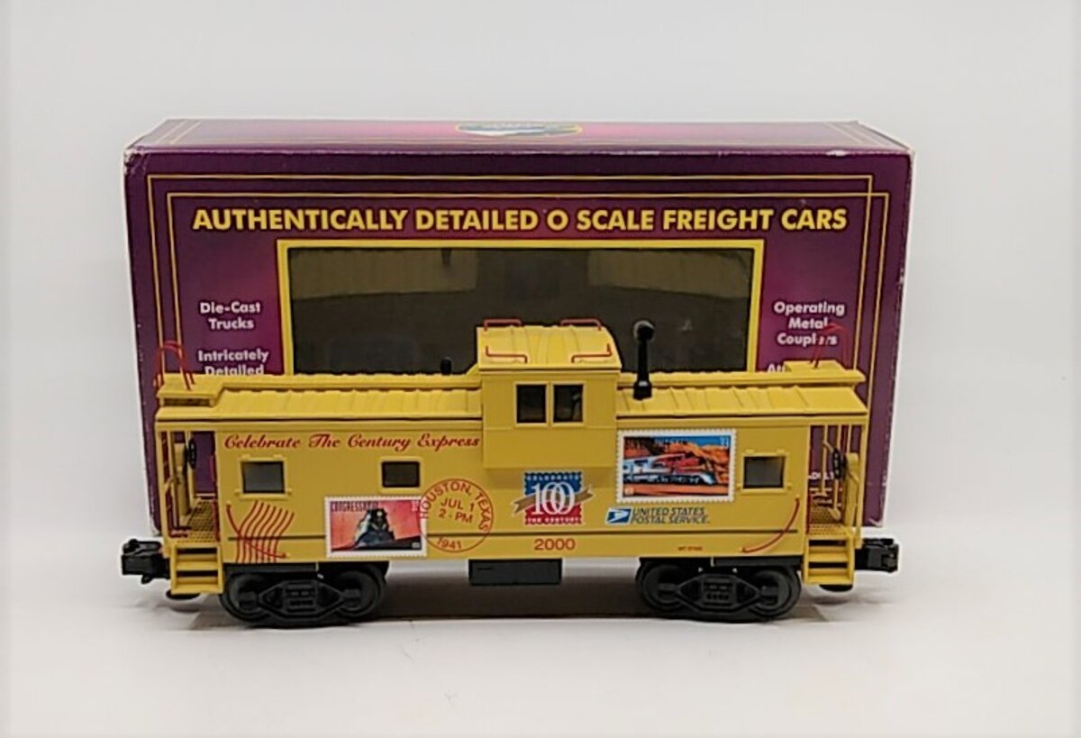 MTH 20-91035 O Gauge USPS Extended Vision Caboose #2000 EX/Box
