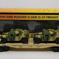 MTH 30-76036 O Gauge Army Flatcar #40608 w/ 2 Humvee's LN/Box